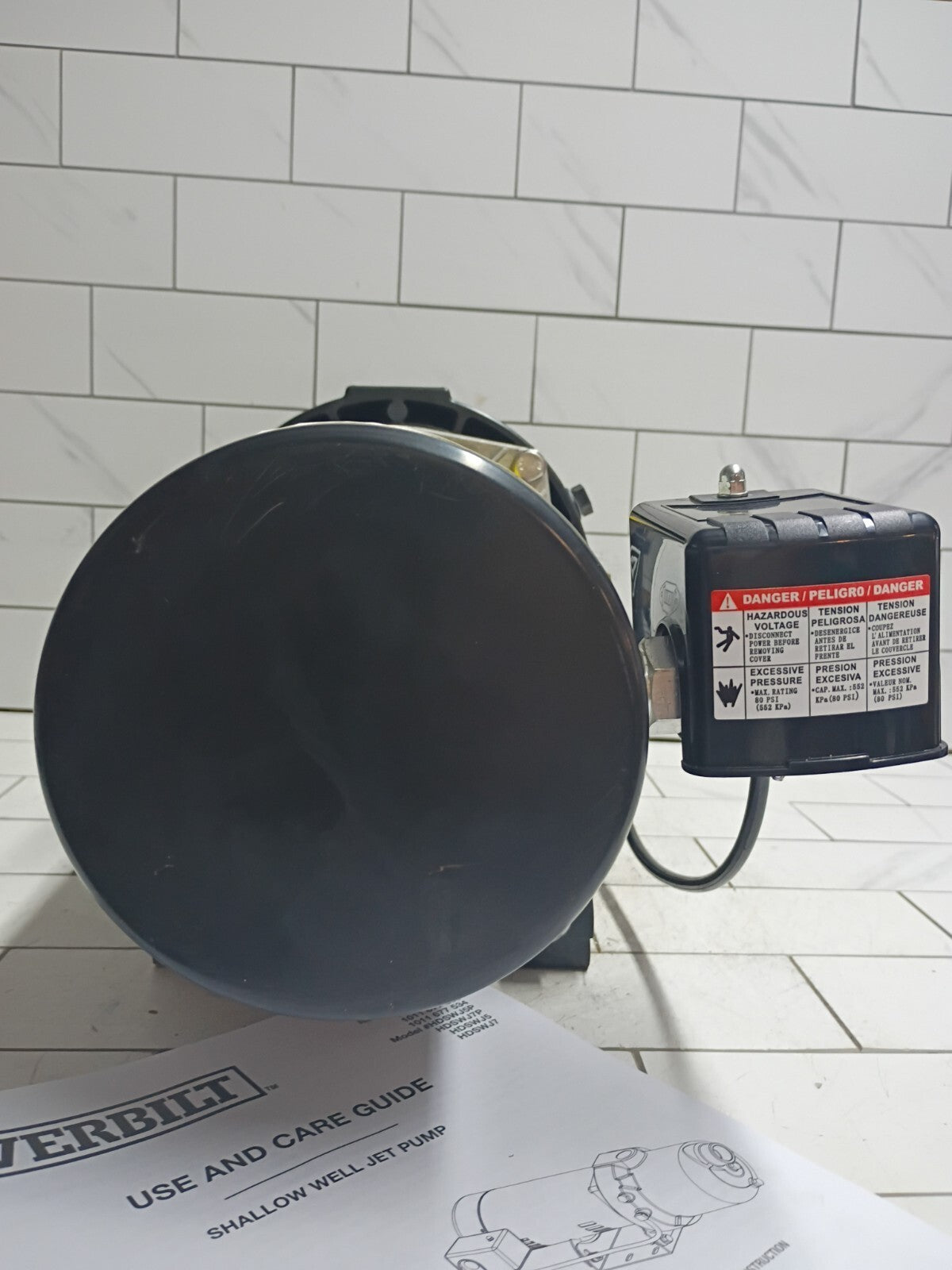 Everbilt HDSWJ5P 1/2 HP Plastic Shallow Well Jet Pump New Open Box