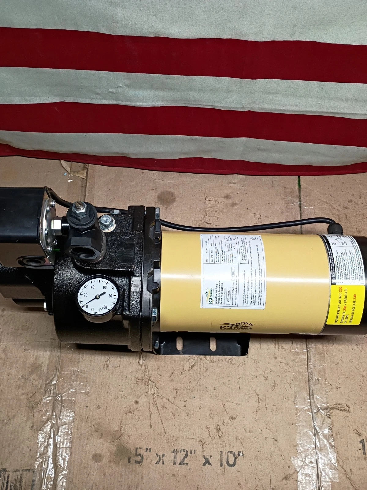 K2 WPD10001K Pumps Convertible Jet Pump 1 Hp Lead Free Cast Iron 115/230V *READ*