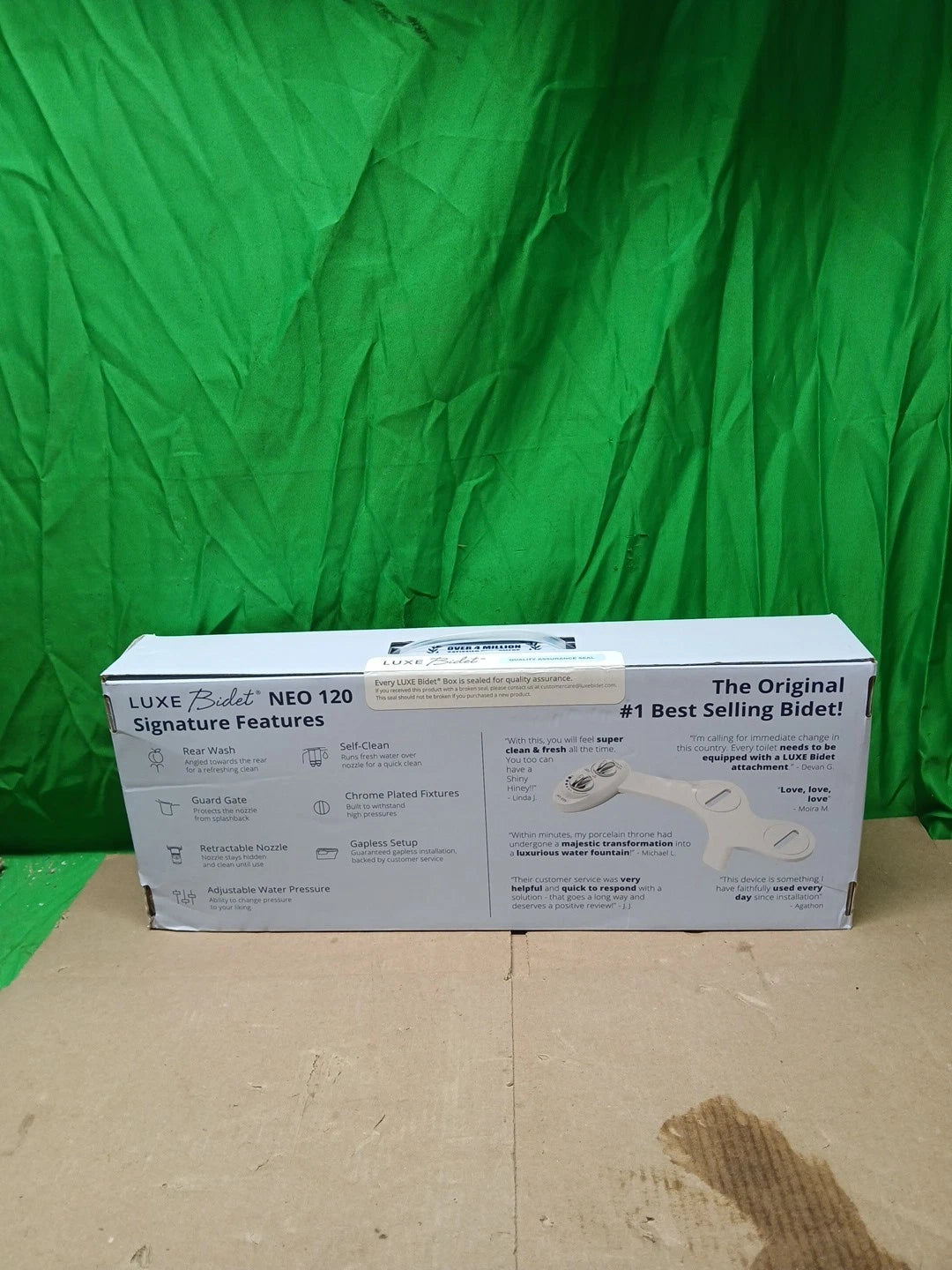 LUXE Bidet NEO 120 - Self-Cleaning Nozzle, Fresh Water Non-Electric Bidet