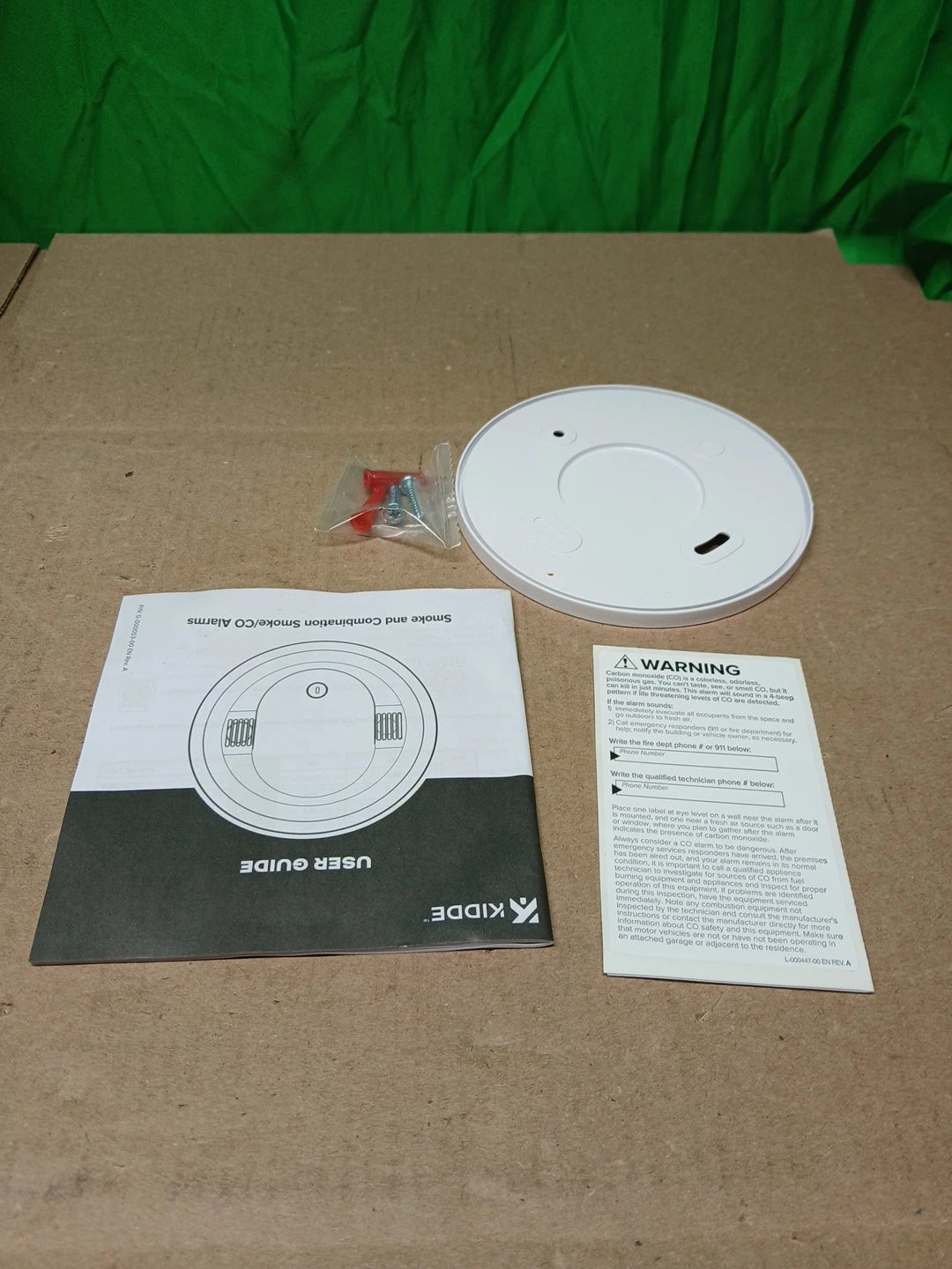 Kidde Smoke & CO Detector, 10-Year Battery, LED Warning Indicators 30CUD10..