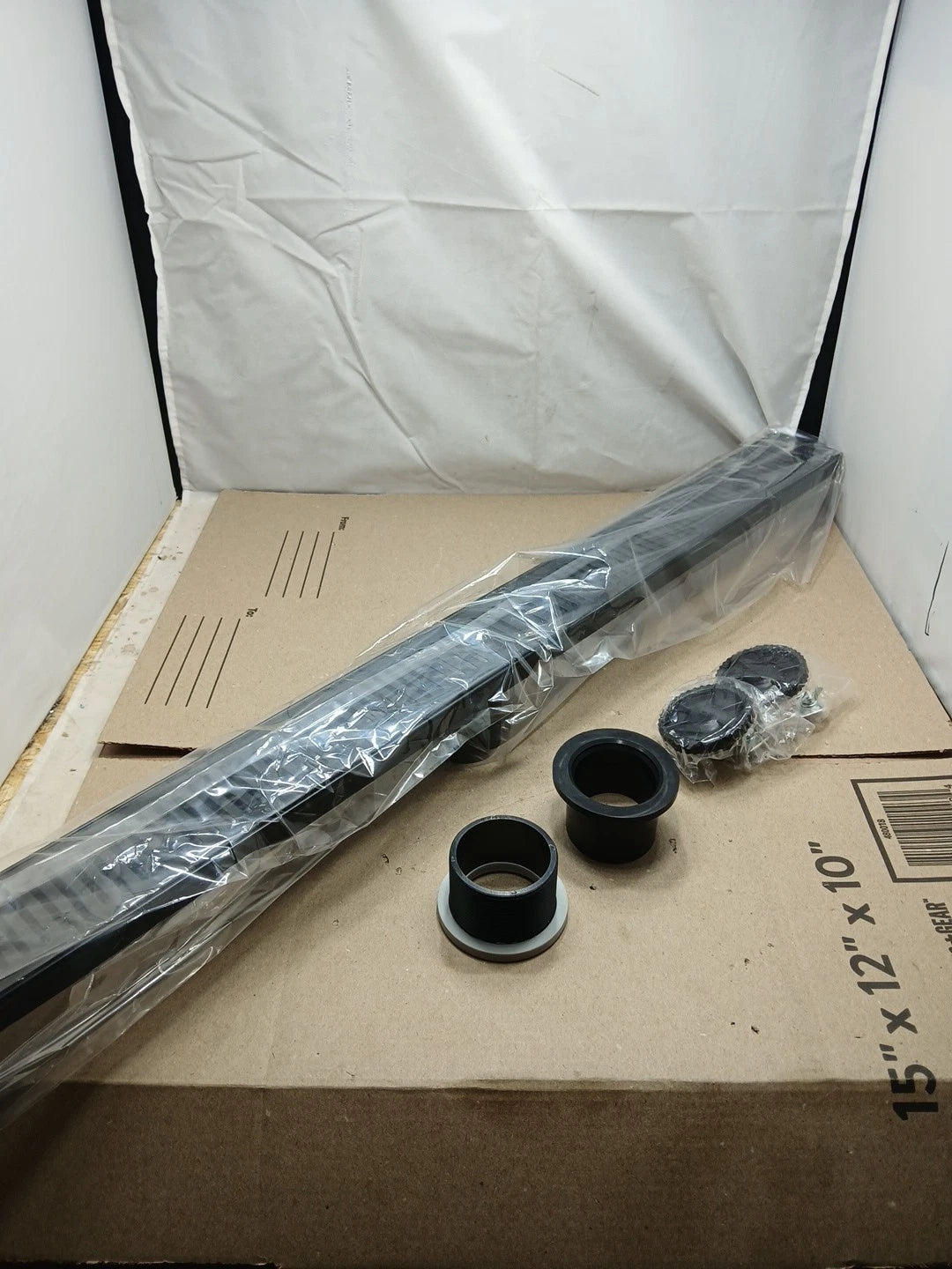 RAINLEX 36 in. Stainless Steel Linear Shower Drain with Square Pattern Drain