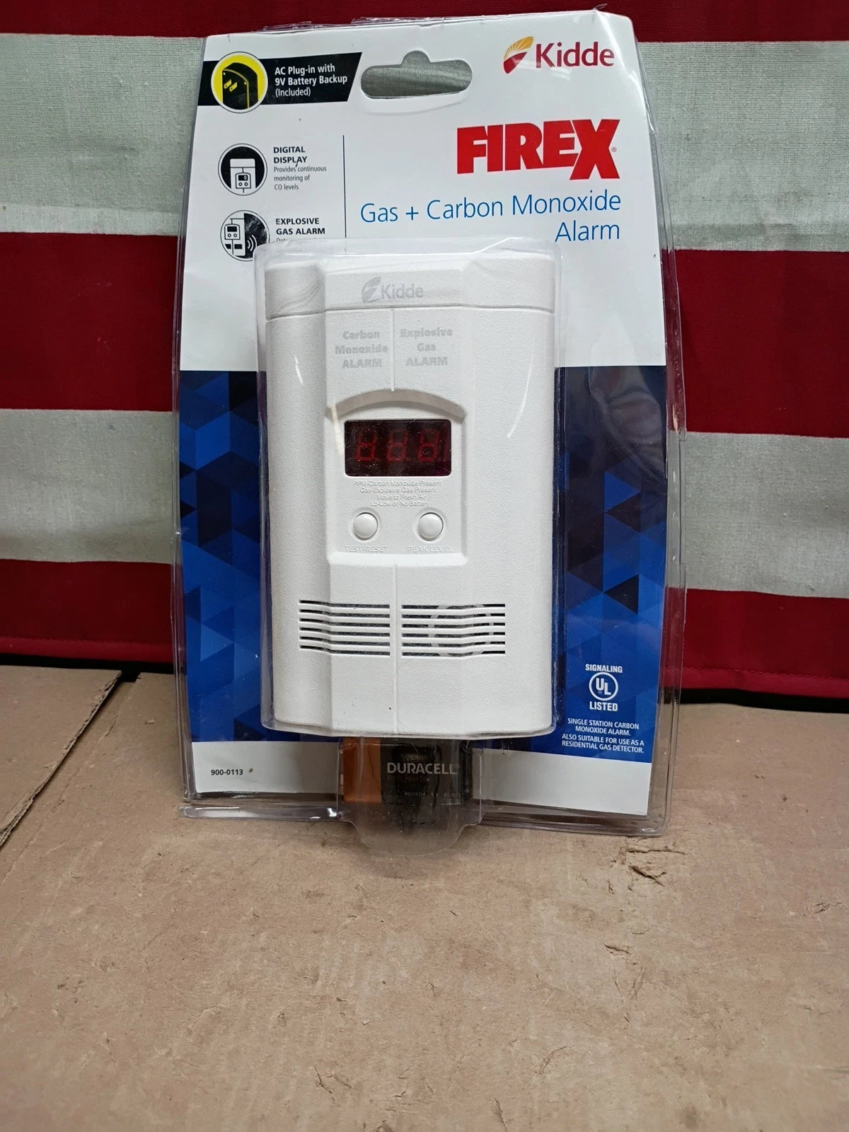 Kidde FireEx KN-COEG-3 Explosive Gas Alarm Carbon Monoxide Alarm Detector New OB