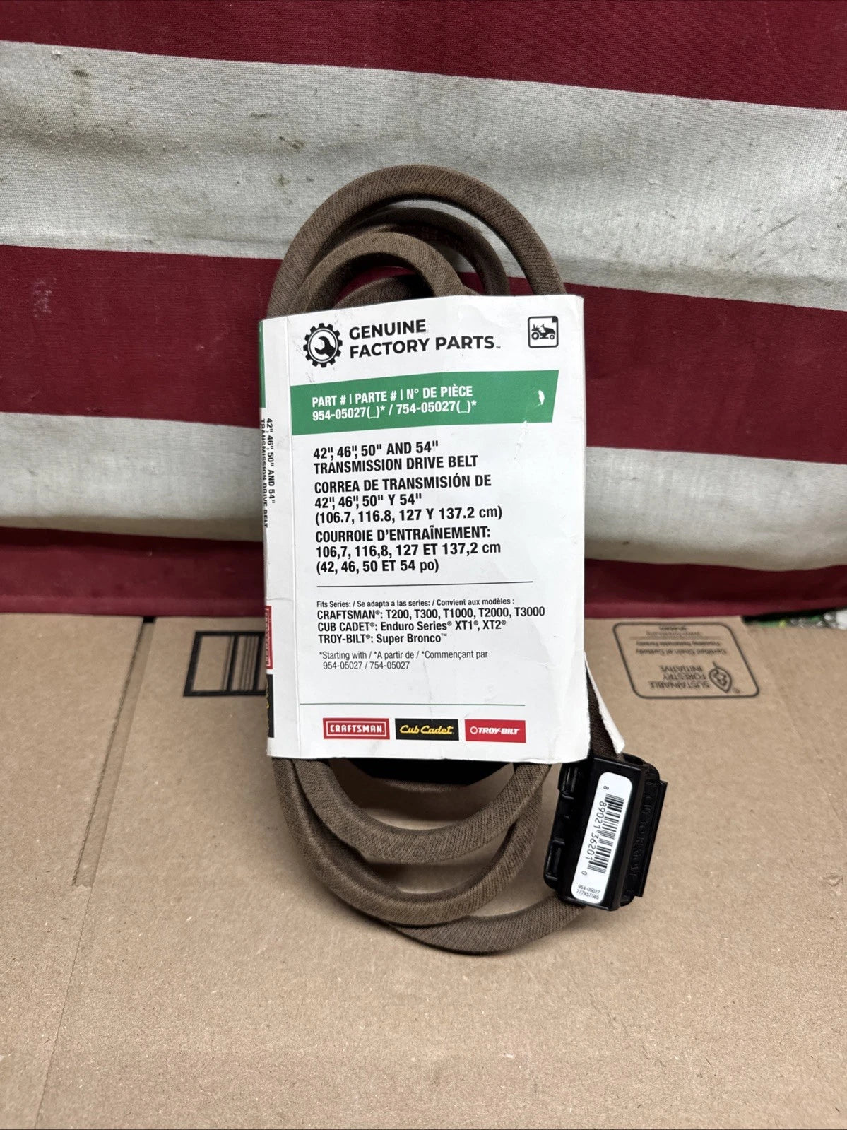 MTD 490-501-F061 Transmission Drive Belt Craftsman Columbia Bronco XP 50 42