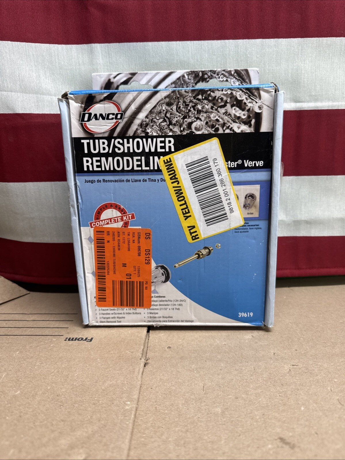NEW OB Tub/Shower Remodeling Kit for Pfister Verve - CHROME - 39619 (ob)