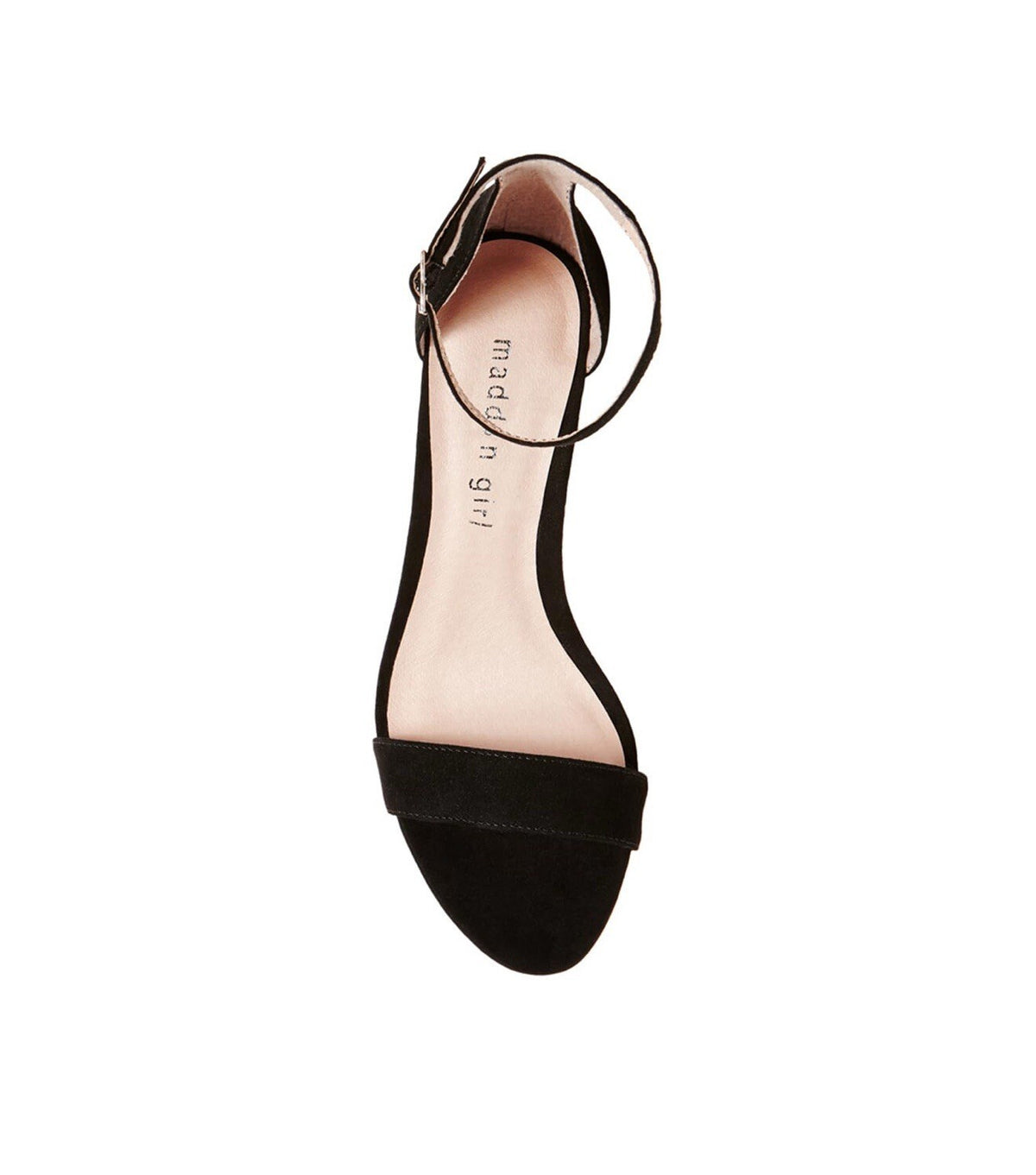 Madden Girl Women's Beella Heeled Sandal, Black Fabric, size 5 M