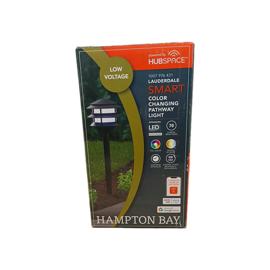 Hampton Bay 3-Tier Outdoor Landscape Path Light Powered by Hubspace
