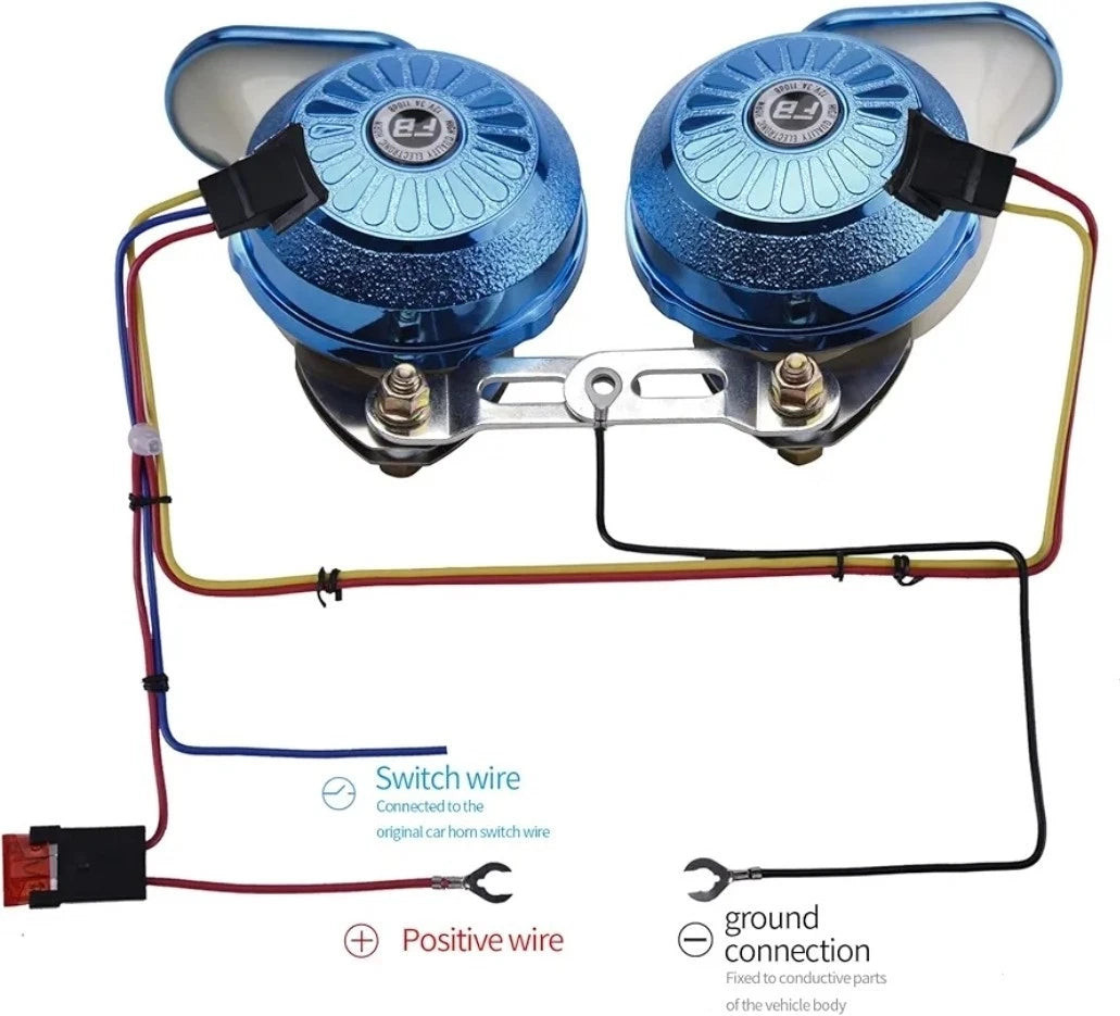 FARBIN Car Horns Super Loud Variable Sound Horn 3 Sound Train Horns 130db...