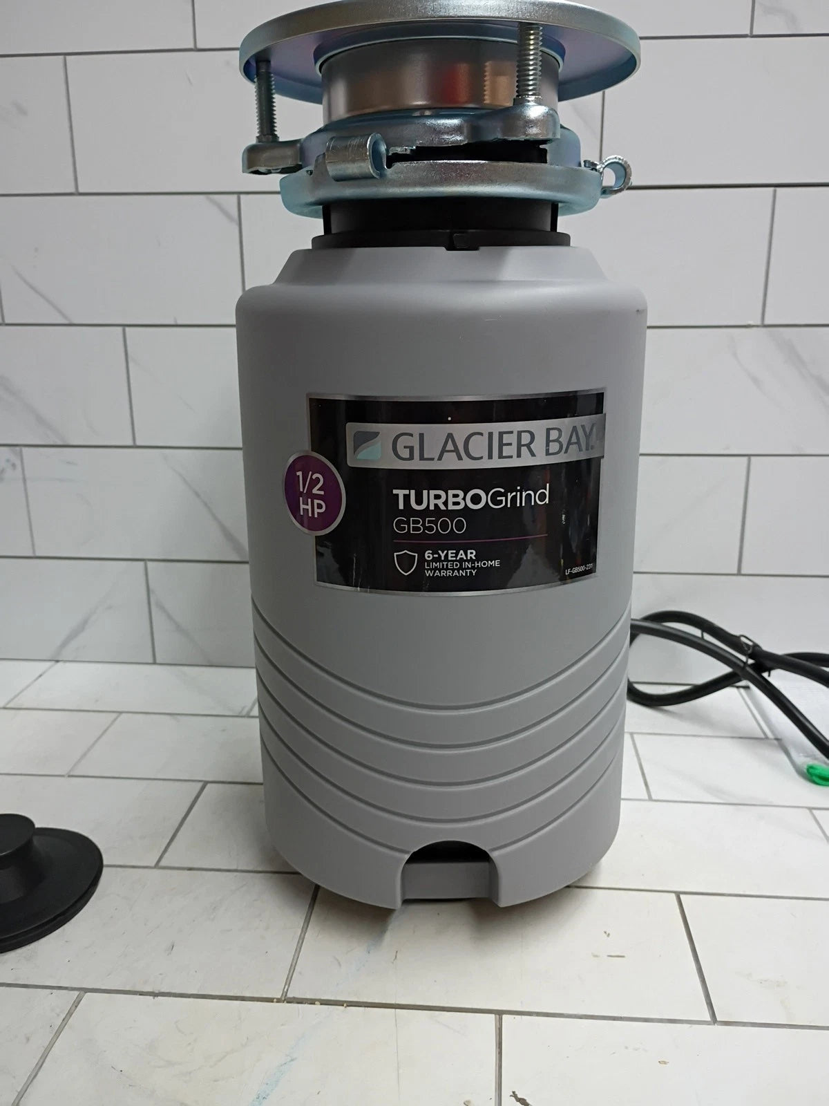 Glacier Bay GB500 Turbo Grind 1/2hp Garbage Disposal - Open Box