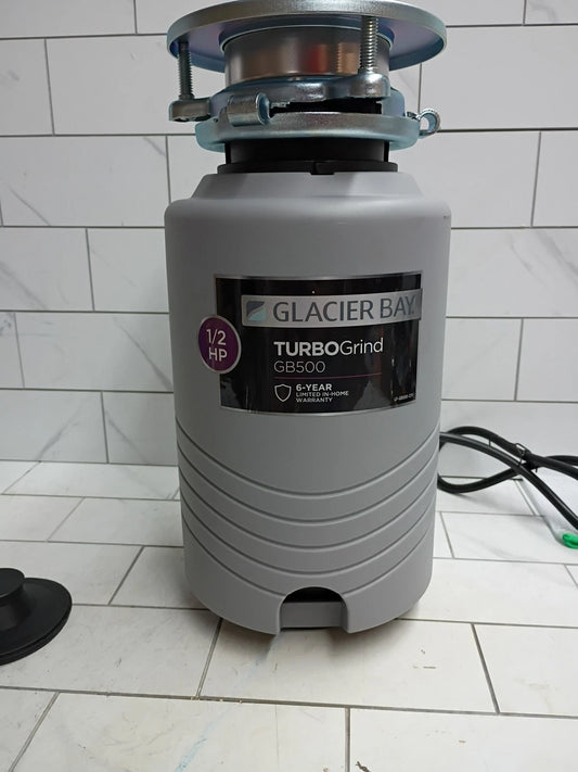Glacier Bay GB500 Turbo Grind 1/2hp Garbage Disposal - Open Box