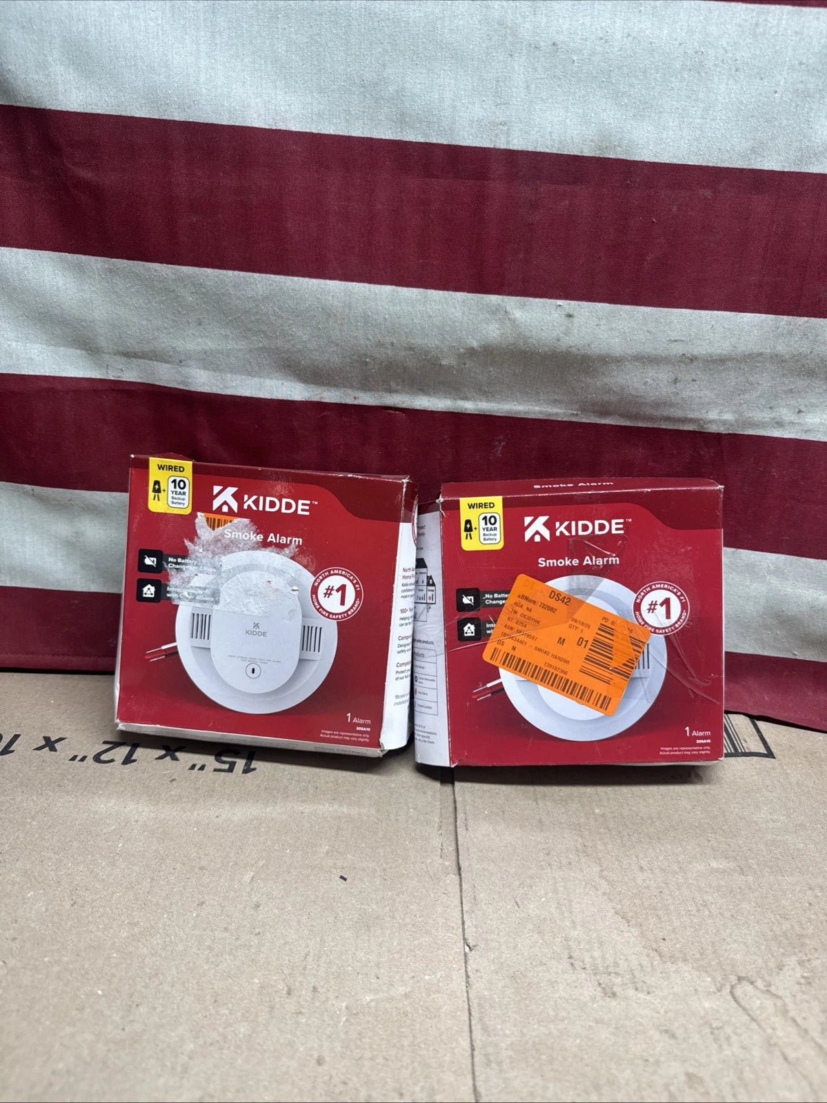 2PK Kidde 20SA10 10-Year Battery PoweredDetect Smoke Alarmw/Photoelectric Sensor