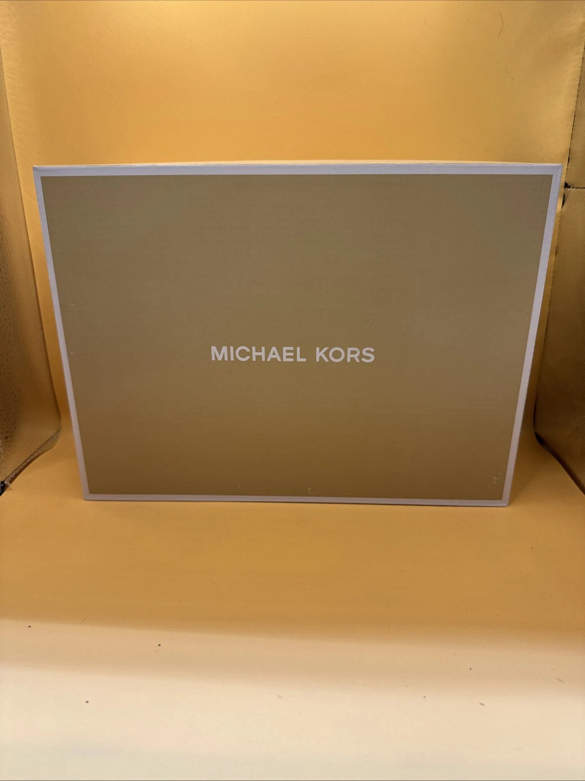 Michael Kors Simone Mid Gold Glitter Strappy Slingback Sandal New w/Box Size 7M