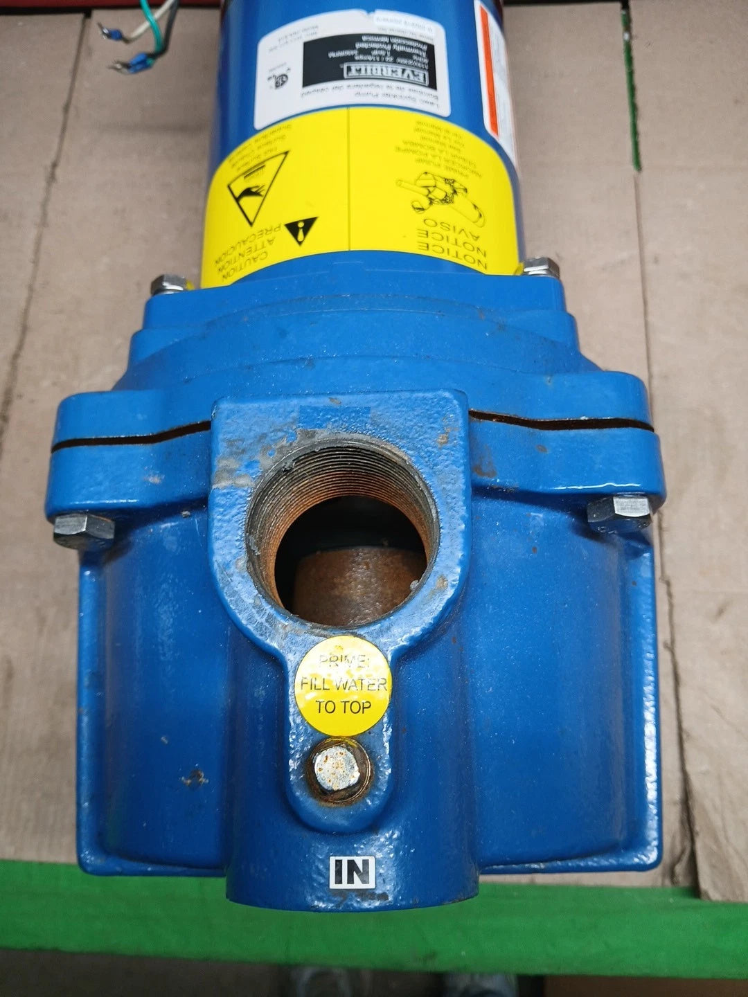 Everbilt 1-1/2 HP Cast Iron Lawn Irrigation Pump 115 /230 Dual Voltage FOR PARTS
