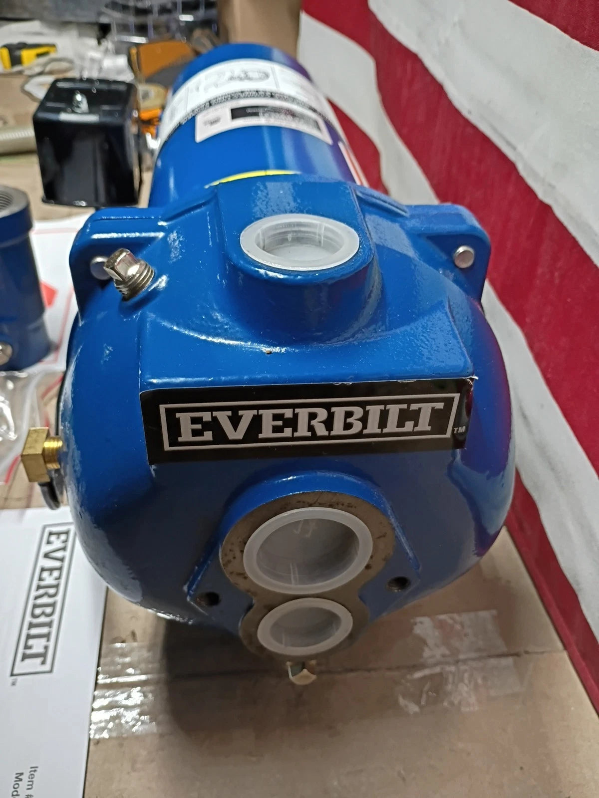 Everbilt HDCWJ10, 1 HP Professional Convertible Jet Pump, 24 GPM, NEW OPEN BOX,