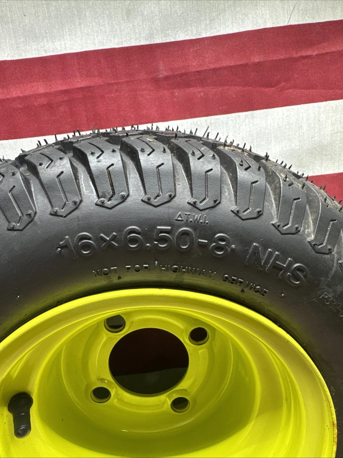 Rear Wheel And Tire For Ryobi Z30Li 80V Zero Turn Lawn Mower