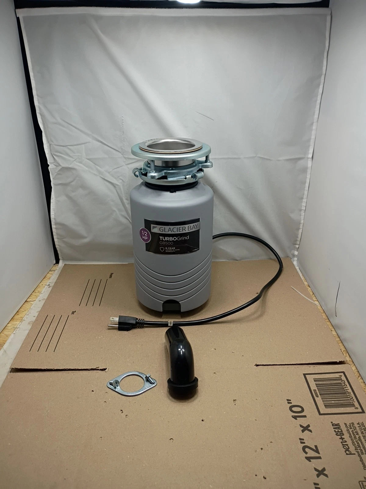 Glacier Bay GB500 Turbo Grind 1/2hp Garbage Disposal Continuous Feed | Open Box