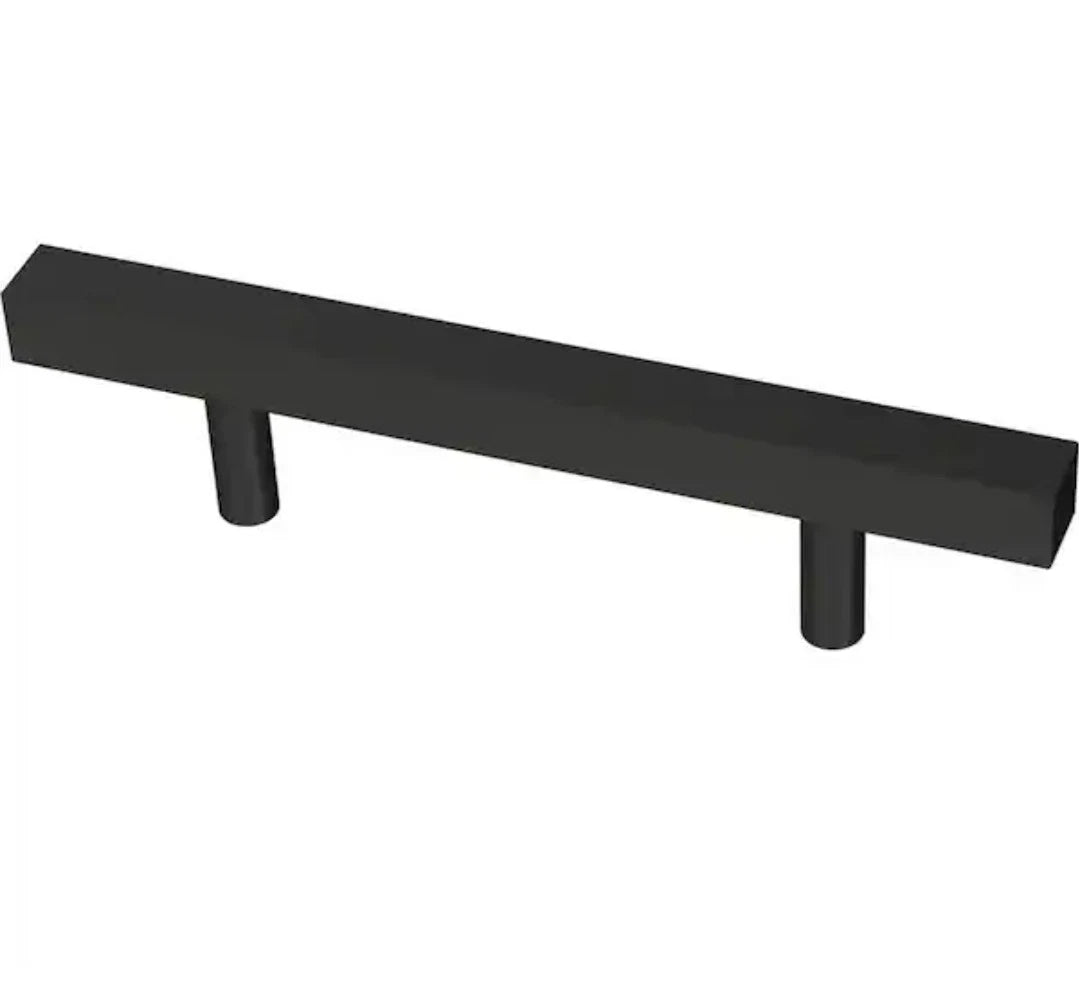 12-Pack LibertySquare Bar 3 in. (76 mm) Modern Matte Black Drawer Pull