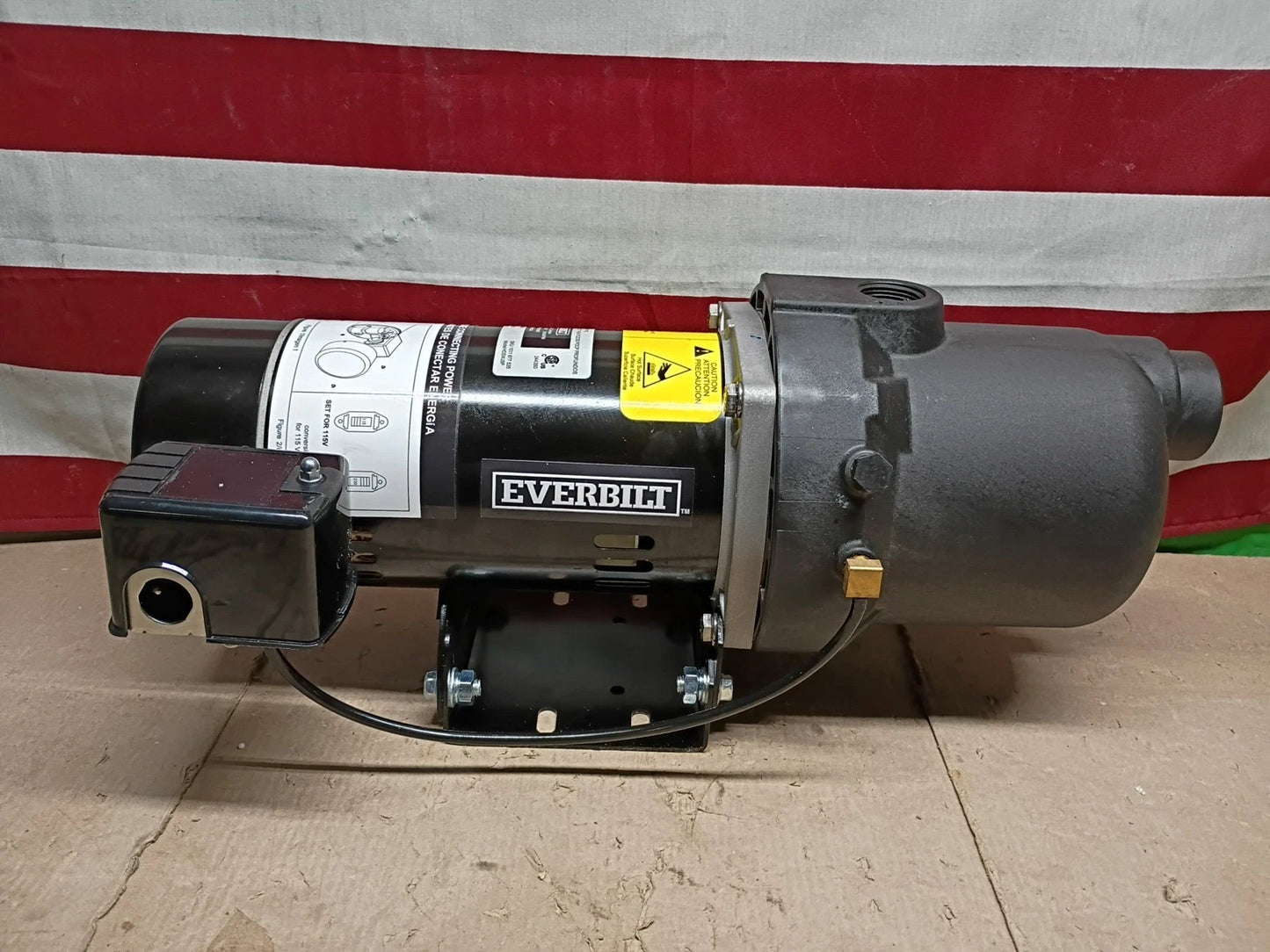 Everbilt 1/2 HP Shallow Well Jet Pump, Open Box,
