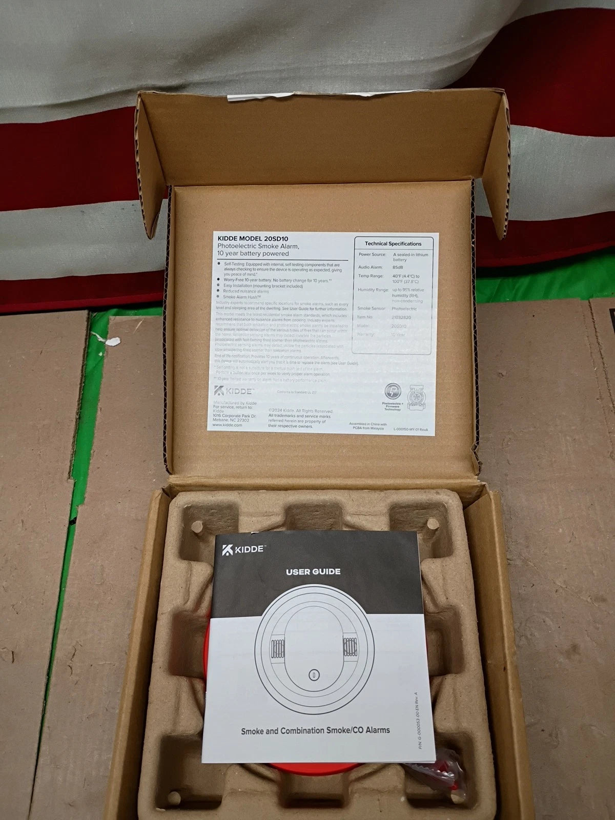 Kidde Smoke Detector Battery Powered LED Warning Light Indicators ,20SD10