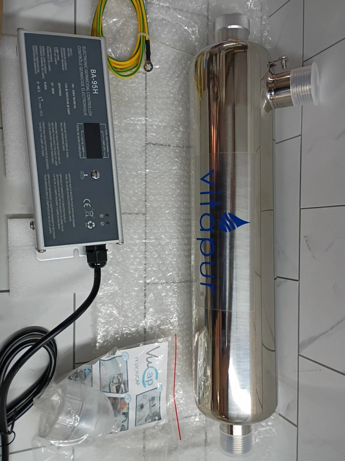 Vitapur Whole Home Ultraviolet Water Disinfection System 15gpm V15UV New OB