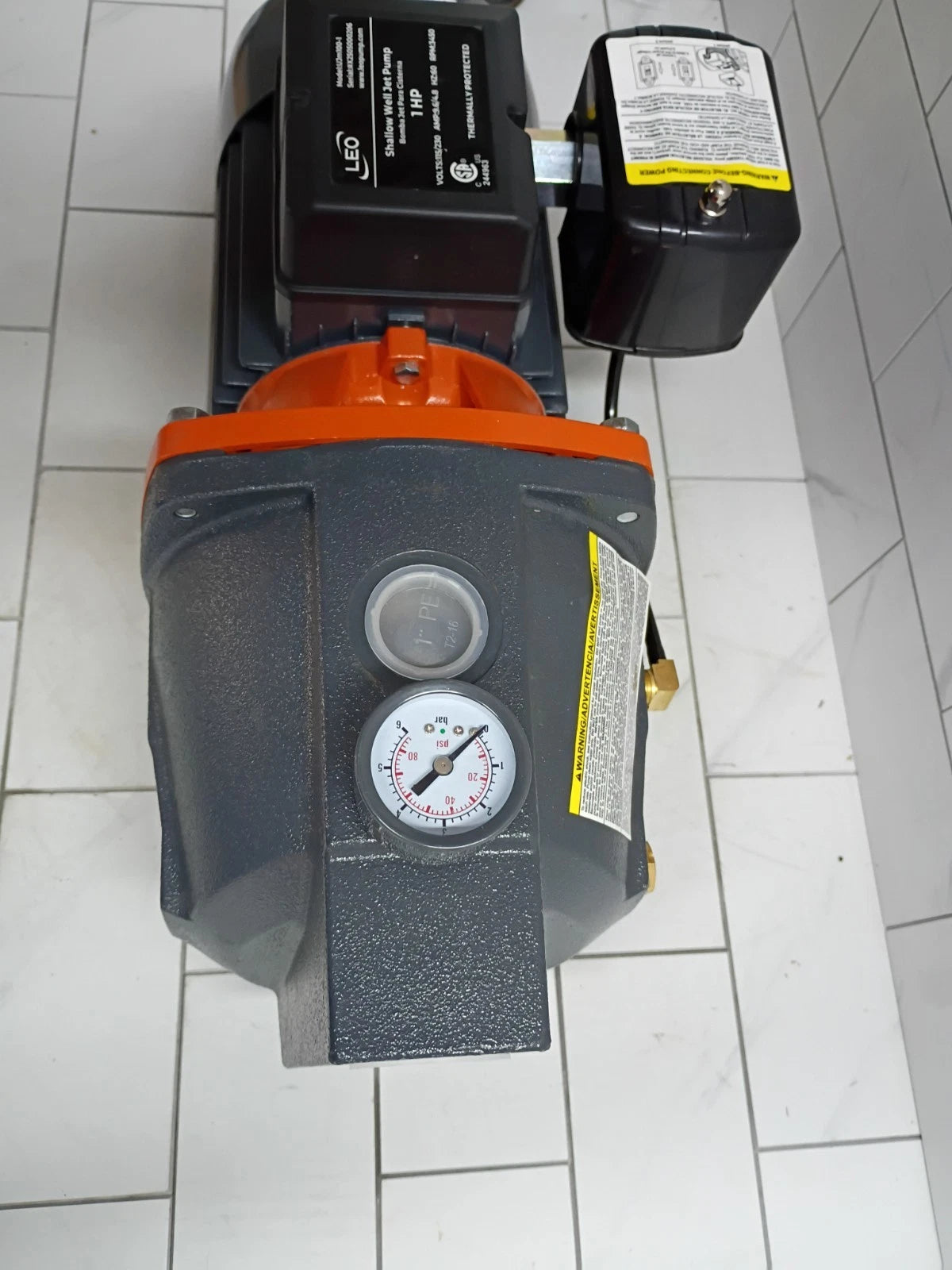 LEO 1 HP 115/230-Volt Cast Iron Shallow Well Jet Pump New Open Box