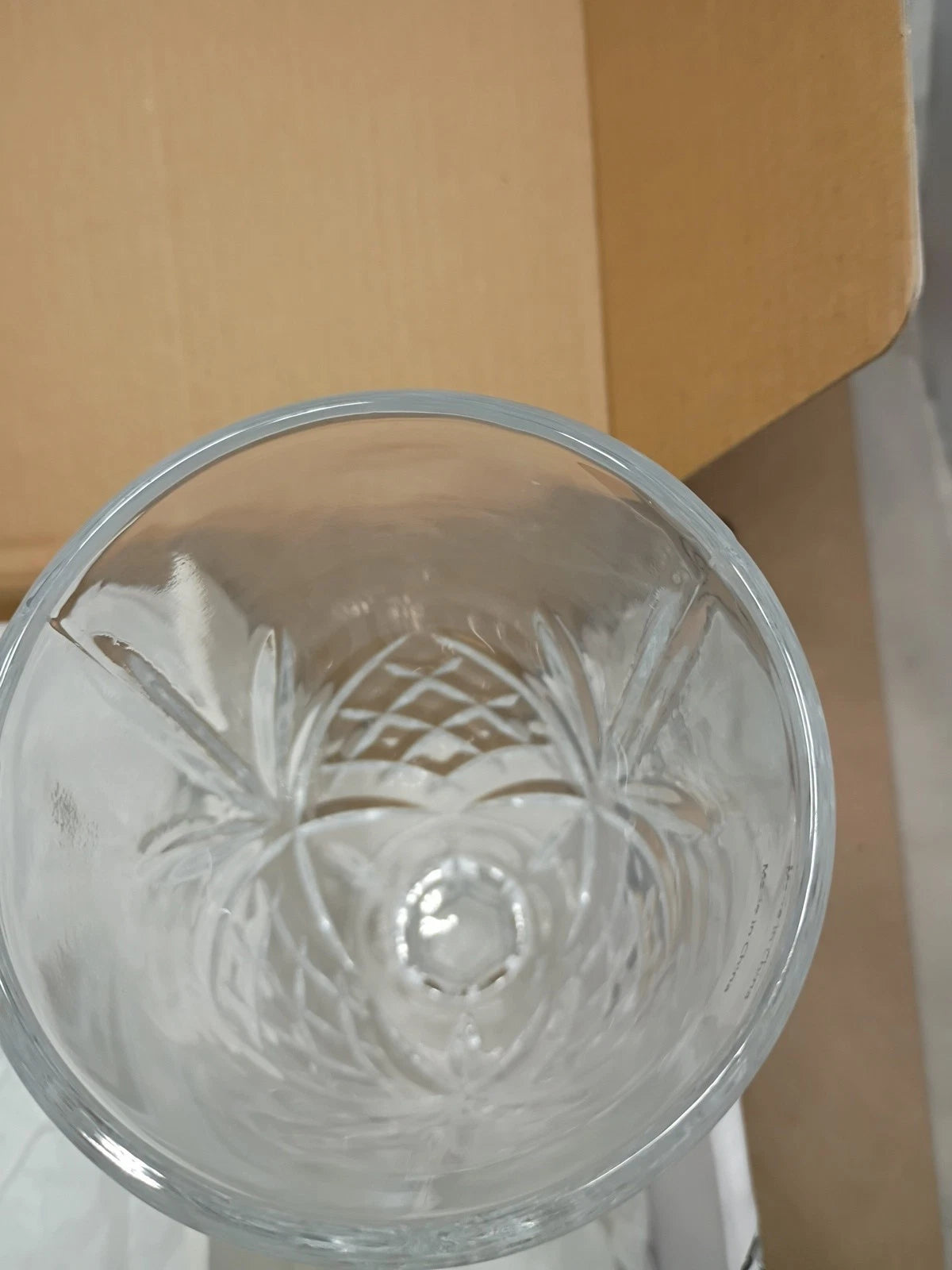 Set Of 4 Shannon Crystal Dublin 16oz Water Goblets Stemmed Beverage Glasses