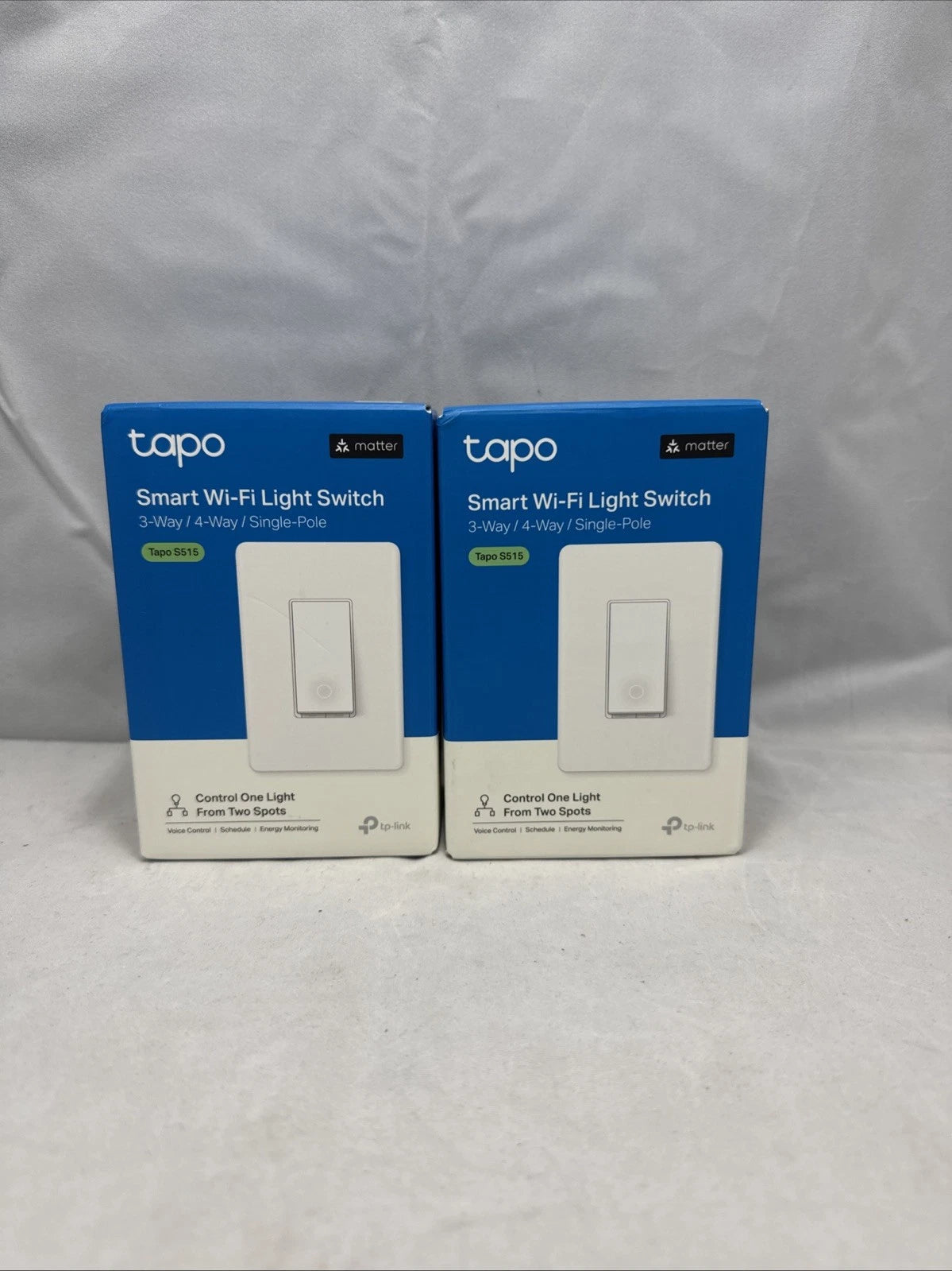 LOT OF2 Tp-link Tapo Smart Switch,Single-pole3way/4-way,Matter Compatible,Energy