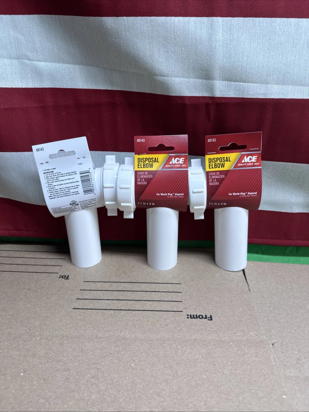 ACE Disposal Elbow For Garbage Disposal 1-1/2" x 4" #49143