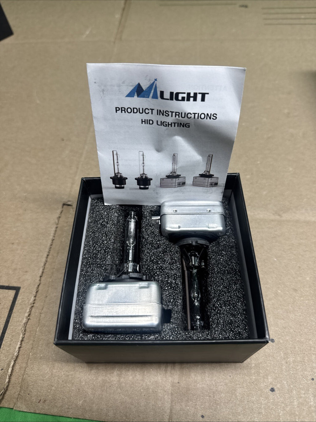 Nilight D3S HID Bulb 6000K Diamond White D3S HID Headlight Bulbs High Low Beam
