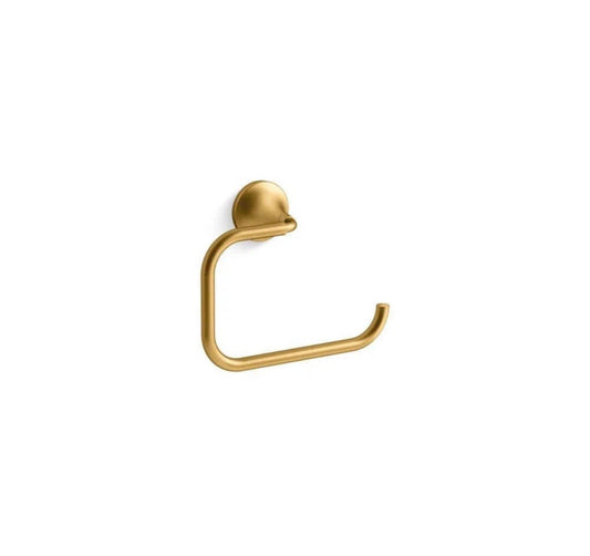 KOHLER Tone Towel Ring in Vibrant Brushed Moderne Brass 27428-2MB