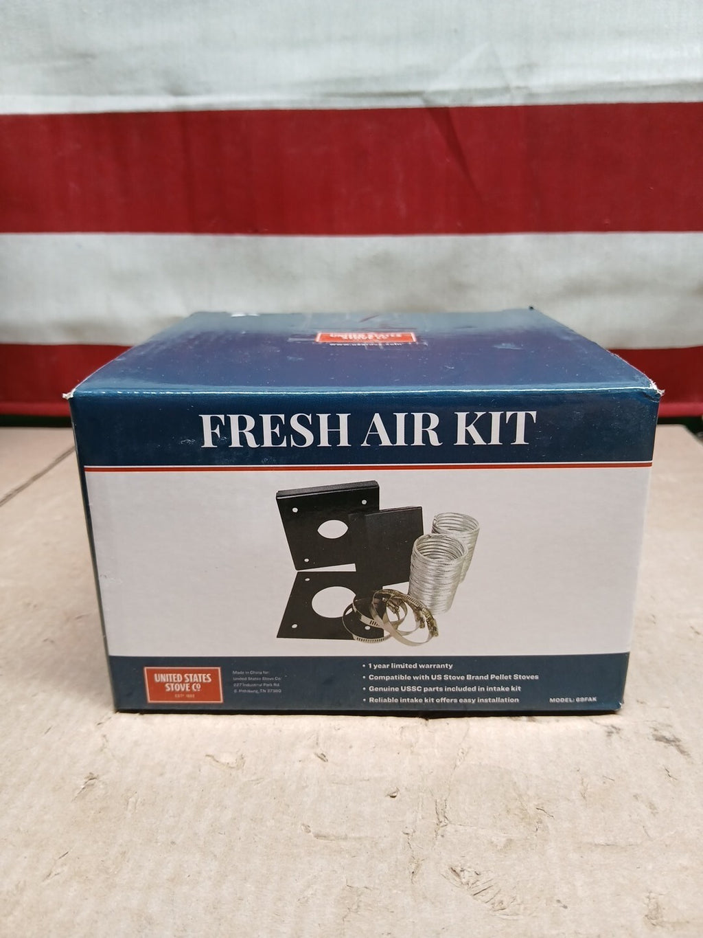 Us Stove 69Fak Fresh Air Intake Kit For Mobile Home Pellet Wood Stoves.