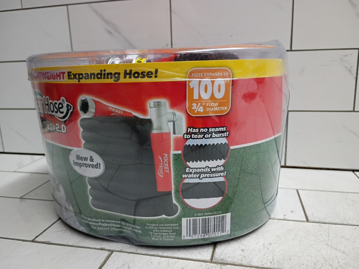 Pocket Hose Silver Bullet 2.0 3/4 in. D X 100ft. L Medium Duty Expandable