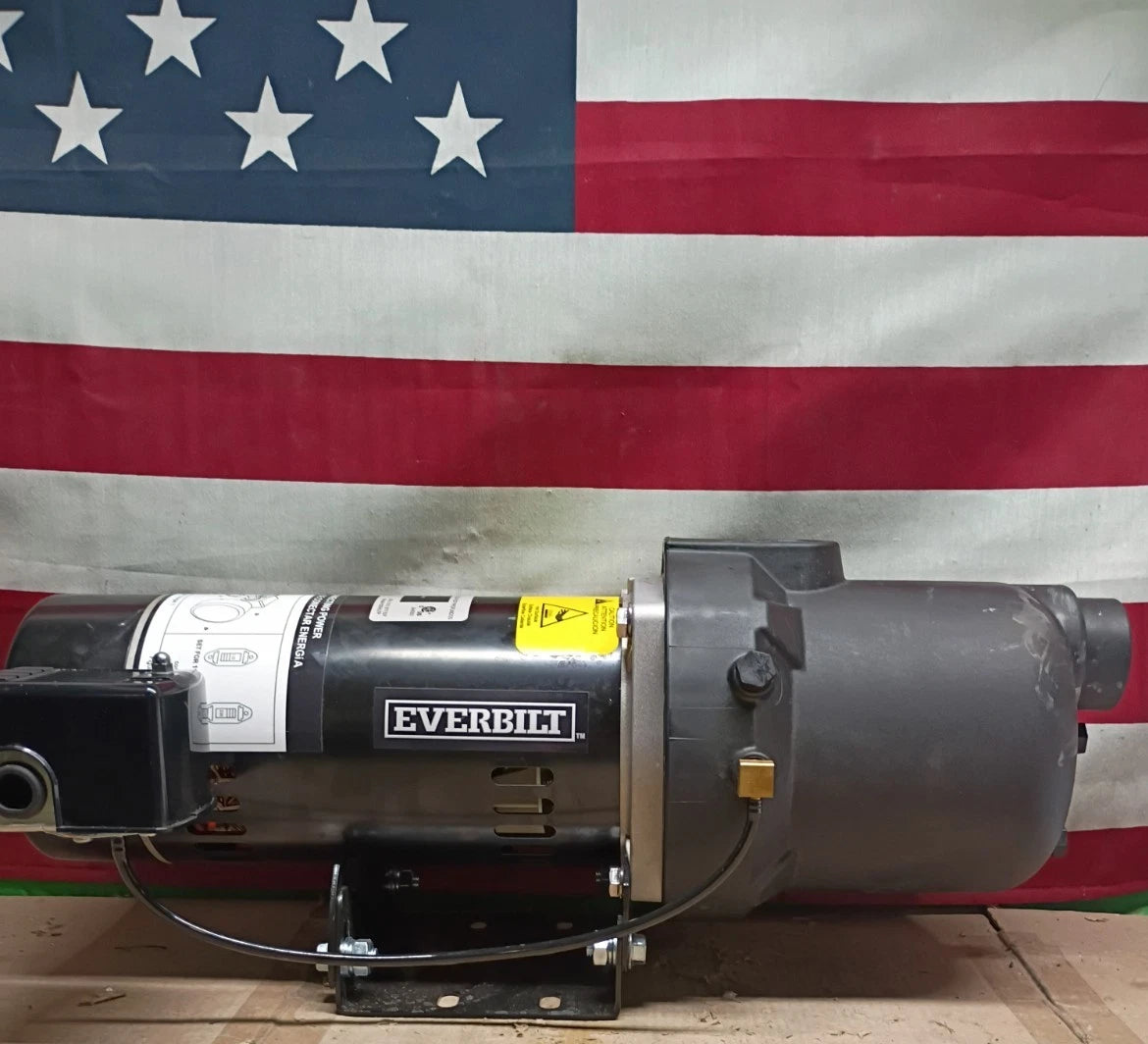 Everbilt Shallow Well Jet Pump Plastic 3/4HP HDSWJ7P Open Box Read