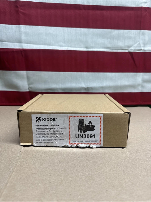 Kidde Smoke Detector Hardwired White 20SA10-V 10-Year Battery Voice Alerts