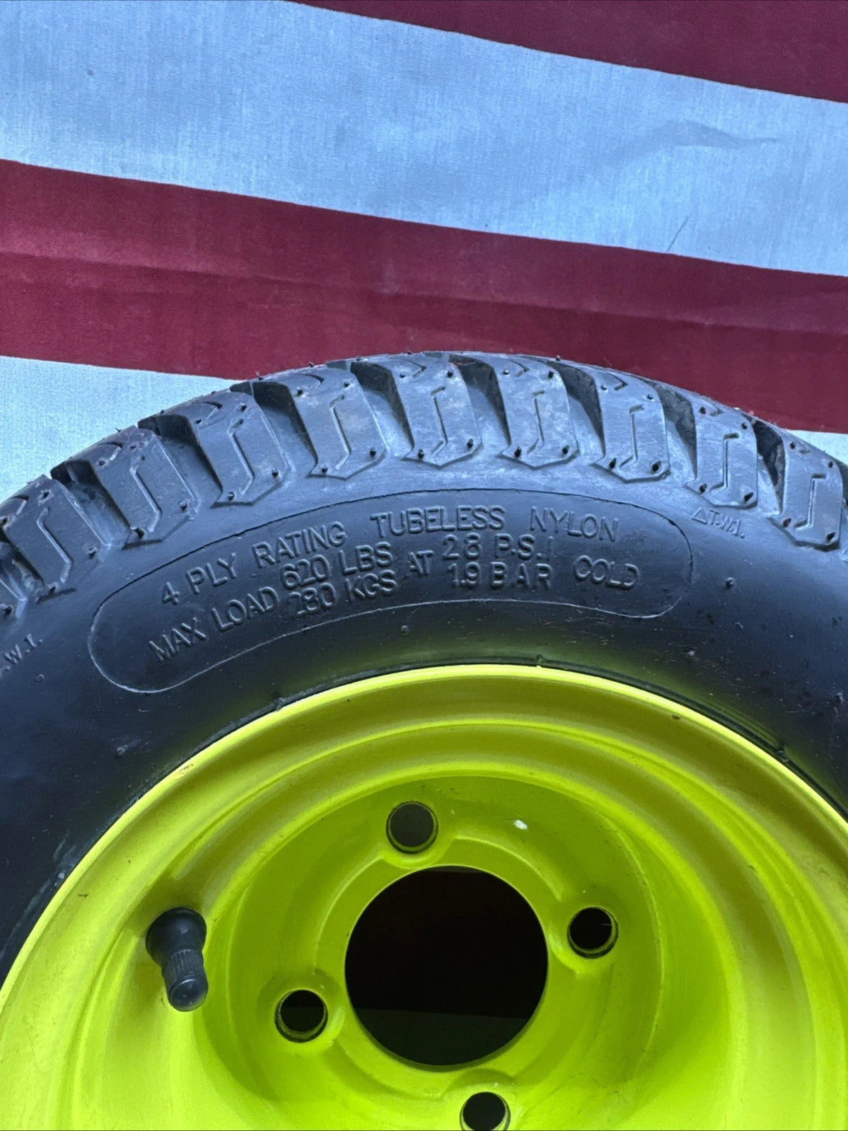 Rear Wheel And Tire For Ryobi Z30Li 80V Zero Turn Lawn Mower