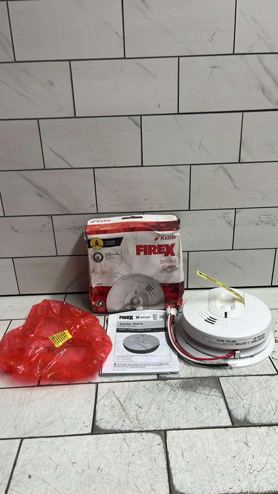 FireX Kidde i4618AC Hardwired Smoke Alarm 120V AC Battery Backup Mount