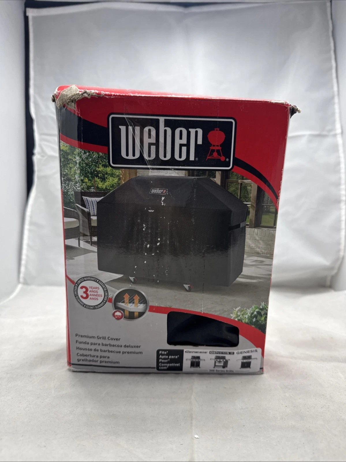 Weber Premium Grill Cover #7757 for Genesis 300 Series Grills- NOB