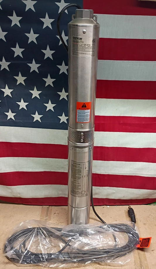 vevor submersible pump type 4ssm5/6 230v 1 Hp. Open Box