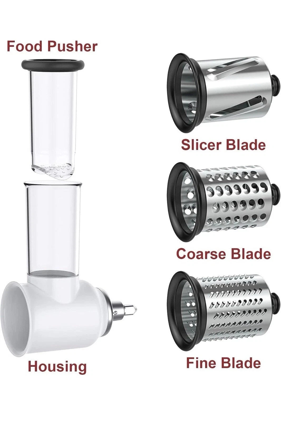 Innomoon Slicer/Shredde Attachment For Kitchenaid Stand Mixers Accessory