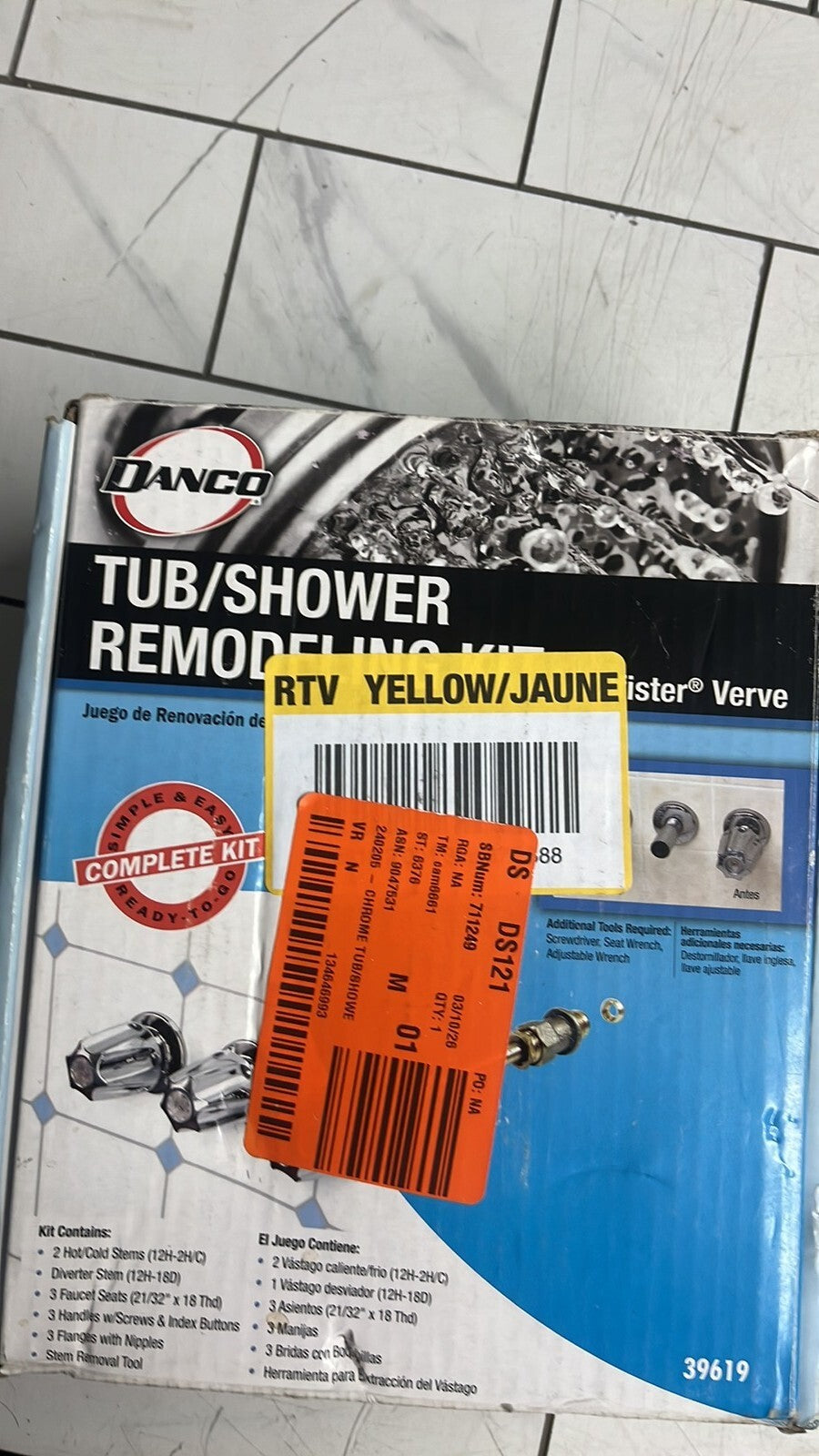 2Pk Danco 39619 Tub/Shower Remodeling Kit for Pfister Verve CHROME: Open Box