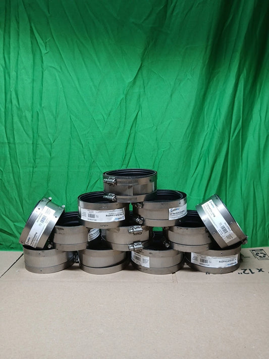 12pck Eastman Holdrite No Hub Coupling Neoprene 4" 43407HD NEW OPEN BOX