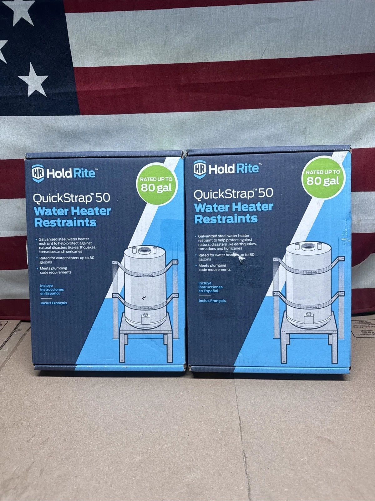 2 Pack HoldRite Quick Strap Water Heater Restraint - QS-50