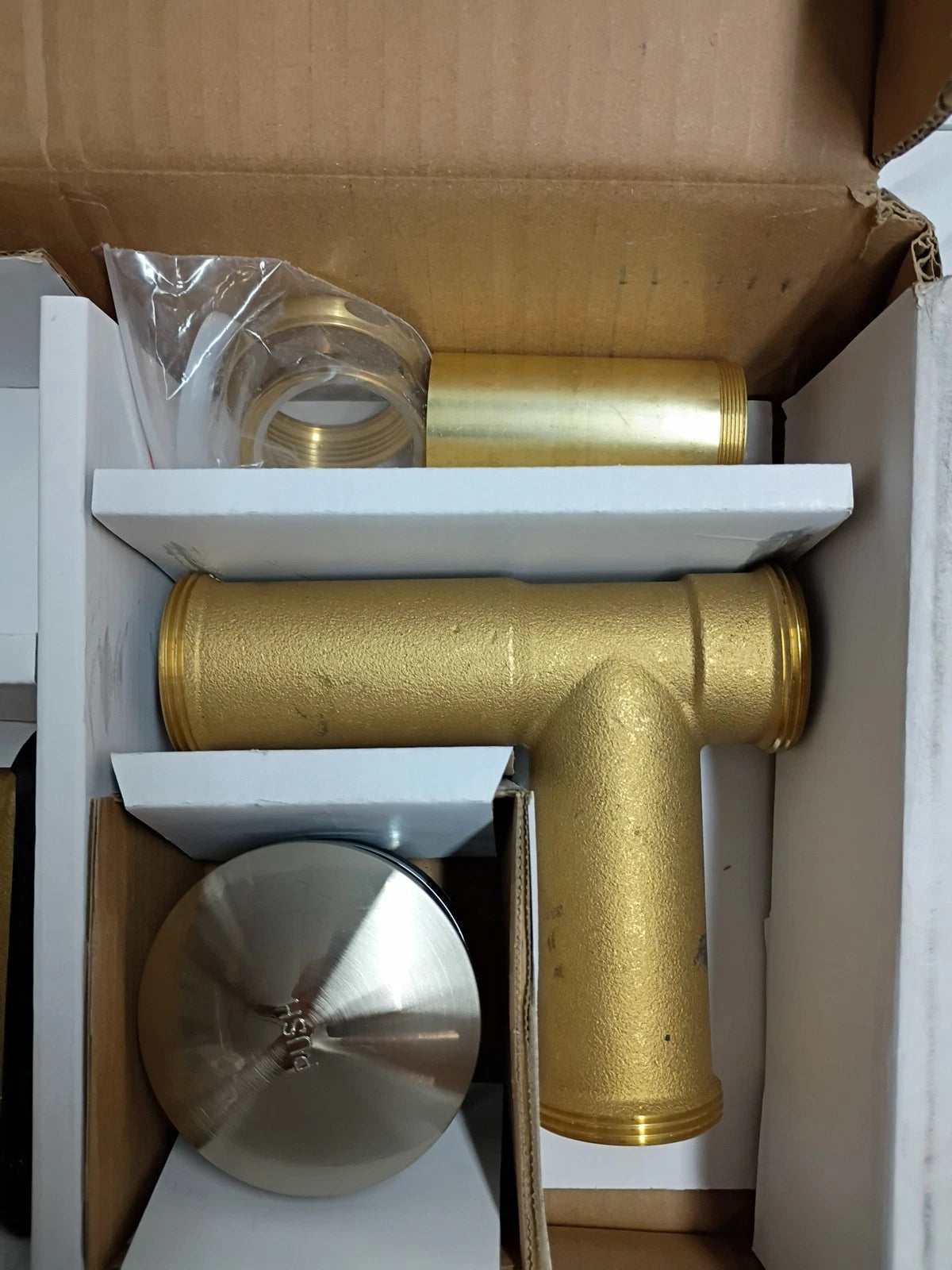 American Standard 1599205.295 1/2" Brass Lift & Turn Drain Open Box Read