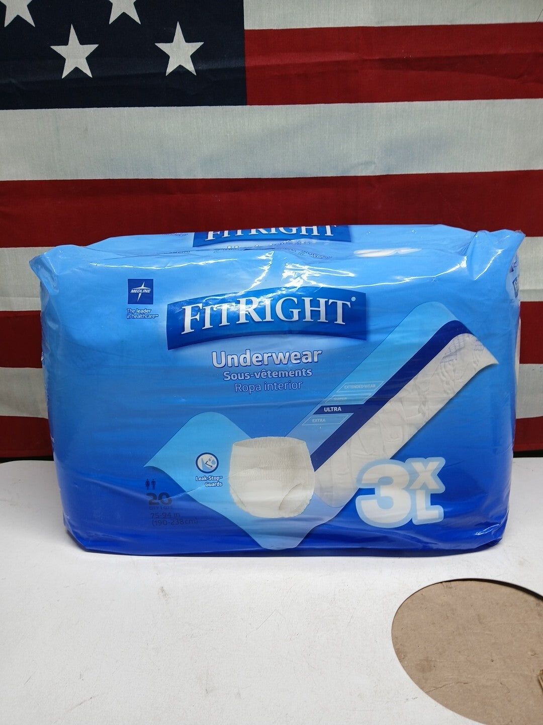 3X Large Incontinence Protector Underpad 30x36 Sensisoft Fabric 20 Pack