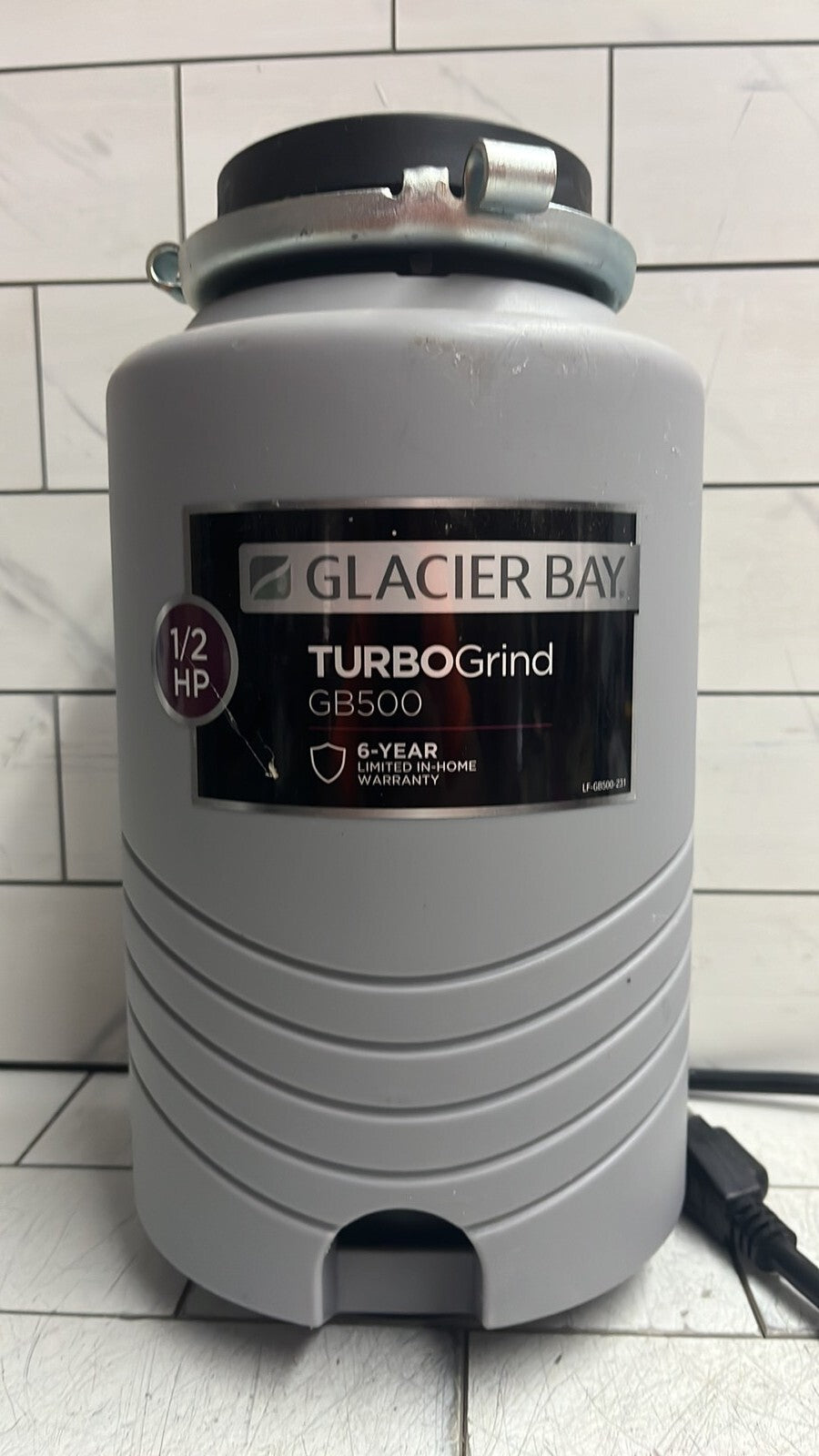 Glacier Bay GB500 Turbo Grind 1/2hp Garbage Disposal Open Box *Read description*