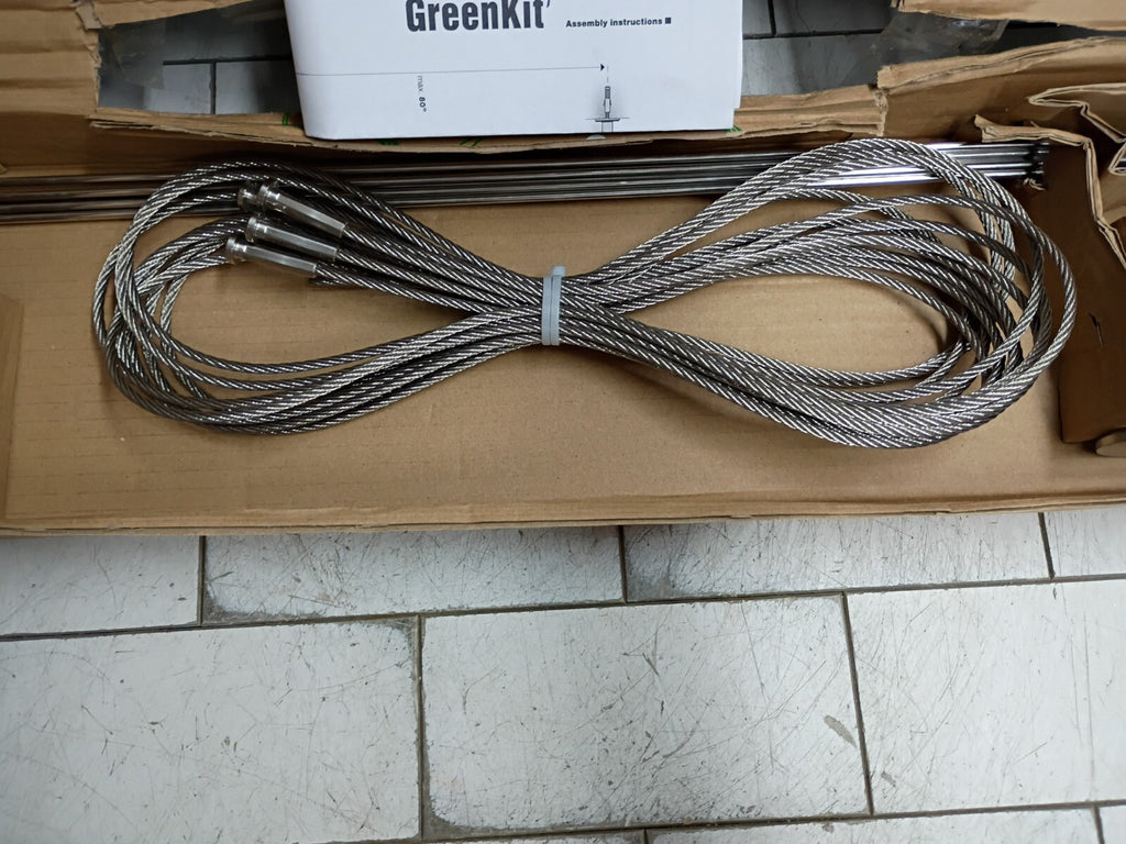 Jakob Rope System GreenKit-4 80 in. x 38 in. Stainless Steel Wall Mount Trellis