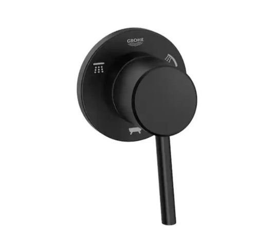 Concetto 1-Handle 3-Way Diverter Valve Only Trim Kit in Matte Black Open Box