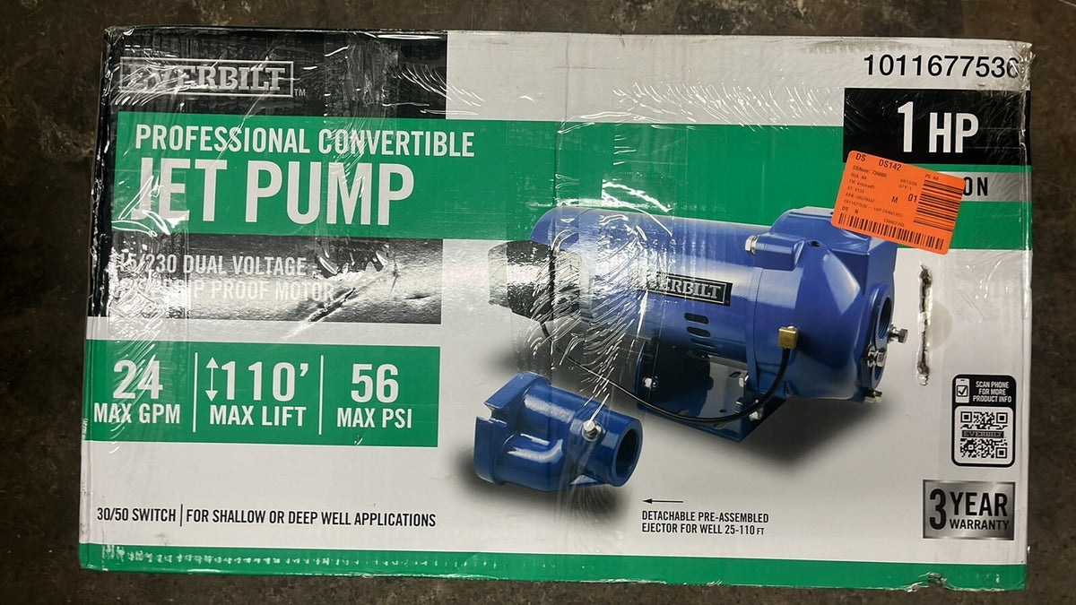 Everbilt HDCWJ10, 1 HP Professional Convertible Jet Pump PARTS ONLY