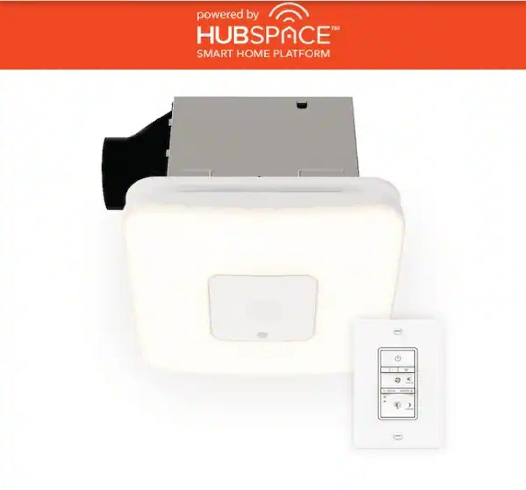 Commercial Electric 80 /110 CFM Ceiling Mount Room Side Installation Smart..