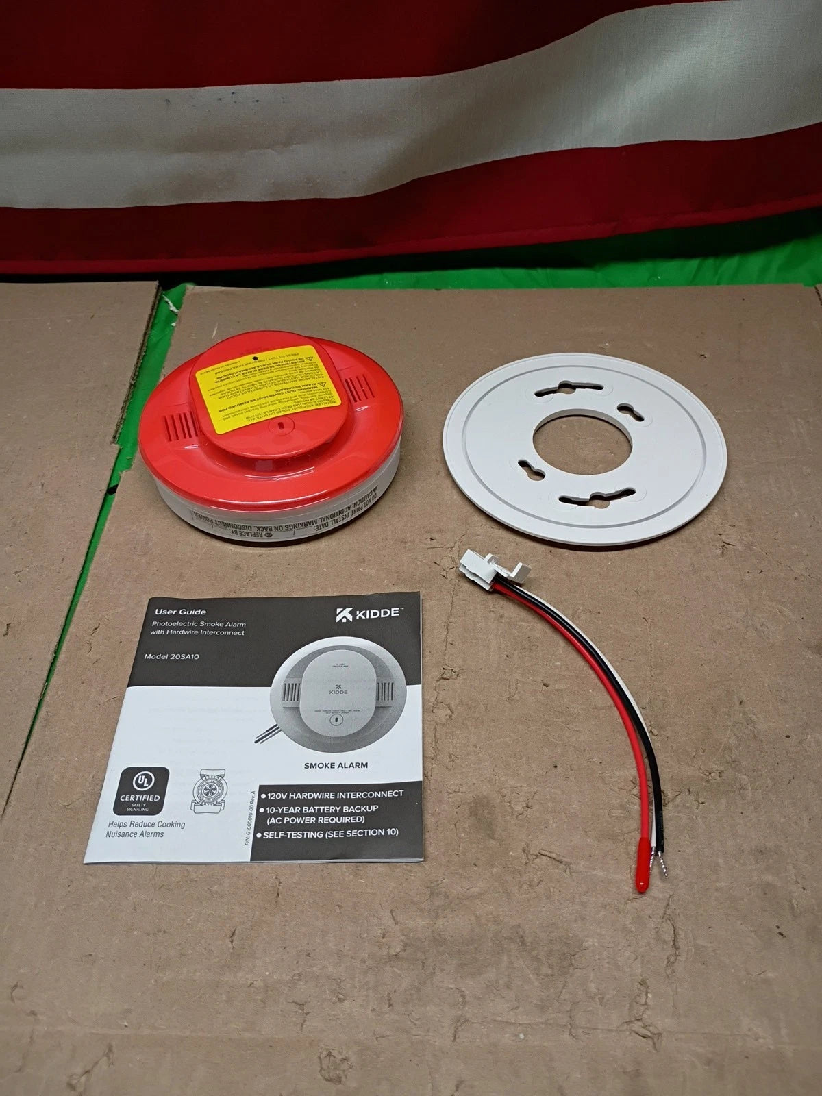 Kidde 20SA10 Hardwired Smoke Detector, 10-Year Battery, Interconnectable
