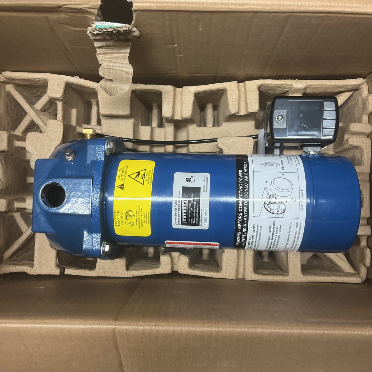 Everbilt HDCWJ10, 1 HP 115/230 Volt Professional Convertible Jet Pump PARTS ONLY